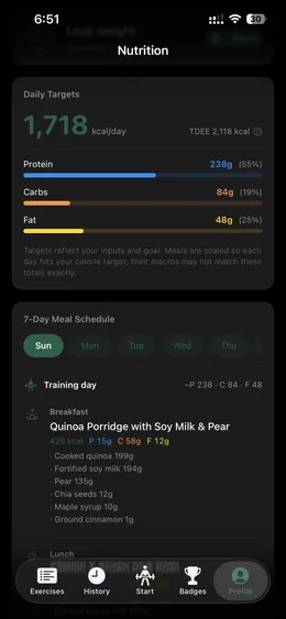 Nutrition screen